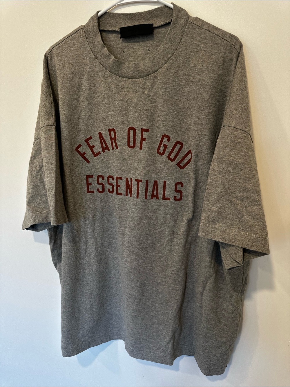Essentials fear of god gray Tshirt L